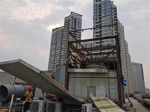 冷卻塔鋼結構(冷卻塔鋼結構擋風板)