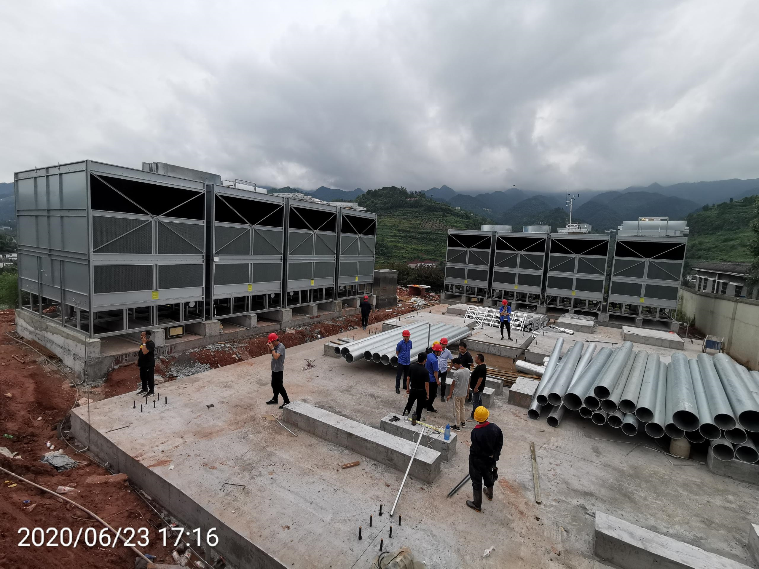 廣州冷卻塔廠家淺析逆流式冷卻塔施工安裝要點(廣州閉式冷卻塔介紹)